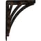Ekena Millwork Nevio Wrought Iron Bracket, (Triple center brace), Antiqued Bronze 2"W x 7 1/2"D x 10"H BKTM02X07X10TNEABZ - alternate 7